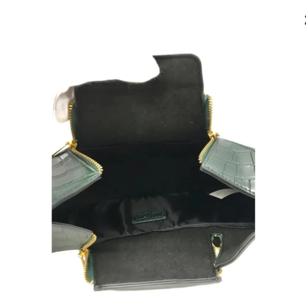 JW Pei Lavender Croc-Embossed Shoulder Bag - Picture 7 of 15